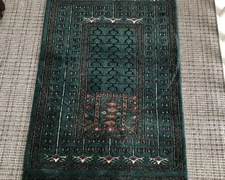 Green Bokhara Rug - 2' x 3' | $50
