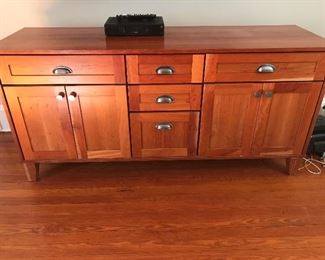 Media Cabinet - 65" W x 20" D x 32" H - issues to finish | $75