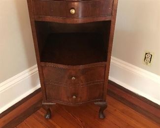 Mahogany Side Table - 14.5"W x 16"D x 30"H | $45