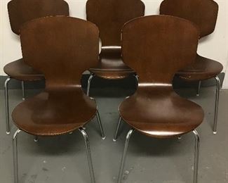 5 West Elm Style Chairs - some in poor condition, as shown | $100 / lot
