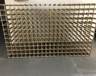 Sea Girt NJ Wine Products 240 Bottle Wine Holders - Wood & Metal - 77"W x 12"D x 47"H | $275