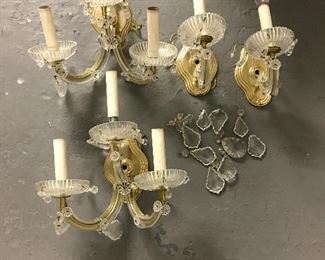 Lot of 4 Sconces - approx. 12" x 12" - As-Is | $90 / lot