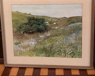 Framed print of Shinnecock Hills by William Merritt Chase 18” W X 15’ H | $65