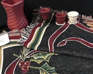 186Longaberger Holiday Throw