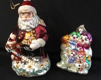 283Christopher Radko Santa Snow Family