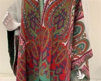 Cape Style Sweater by Parsley and Sage - made in France. 100% Acrylic. 