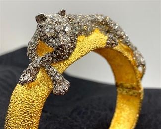 Alexis Bittar Jeweled Panther Bracelet - wow! What a statement piece! A truly amazing piece of jewelry 