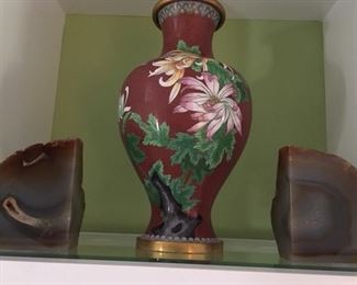 Champleve vase