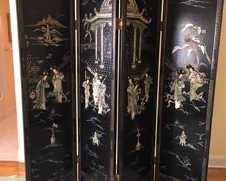 4 panel Lacquered screen