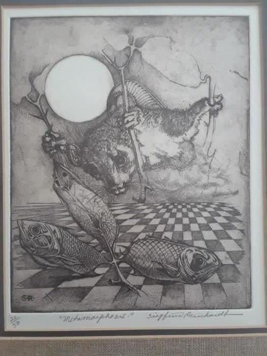 Signed and numbered print Siegfried Reinhardt