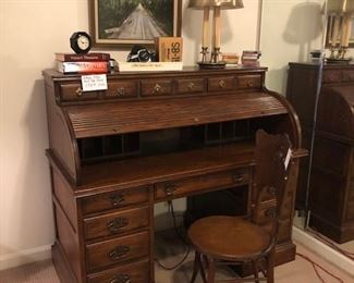 Ethan Allen roll top desk