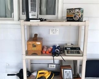 heater, binoculars, hand held vac and more.