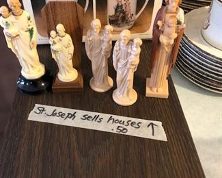 St Joseph statues (bury him in your yard, he will sell your house) true story!