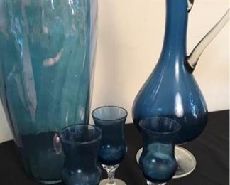 Beautiful Blue Glassware