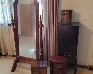 Jewelry Storage and Full Length Mirror