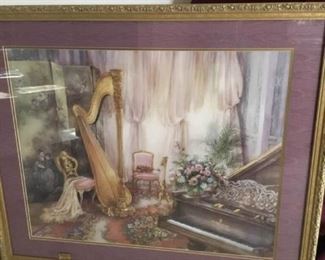 Lena Liu Framed and Matted Art
