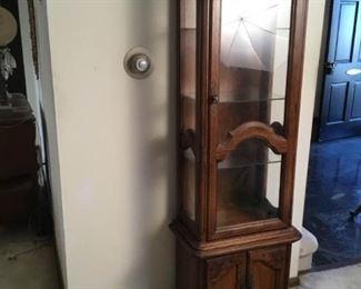 Oak Curio Cabinet