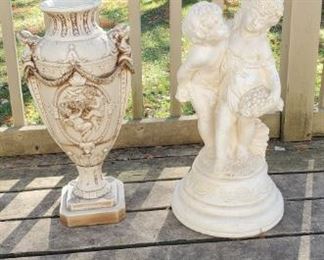 Two Twenty One Inch Statues