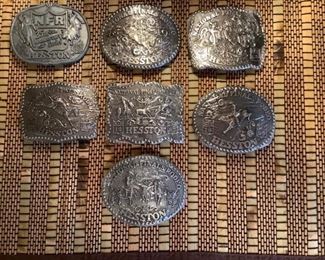 Collectible NFR Hesston Rodeo Buckles