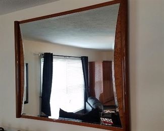 Henrendon Wall Mirror Lacquer walnut