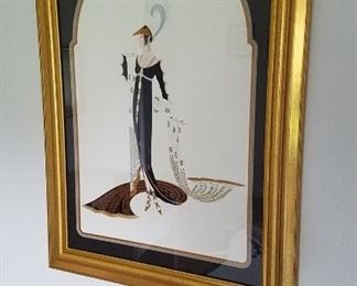 Erte lithograph, signed