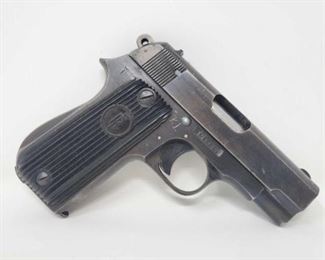 #508 • Unique Court 9 .32cal Semi-Auto Pistol with Case Serial No 103720 Barrel Length 3.25"
