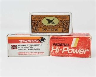 907	

150 Rounds of .22LR
Winchester, Federal and Peters 