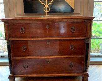 $550  Gorgeous Hendredon 3 Drawer Antique Wood Ladies Chest This elegant piece would be perfect fit for use as a buffet or as a dresser -versatile and beautiful! 45”x20”x37”