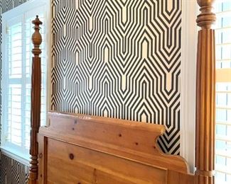 Up Close picture of the Headboard of Bed