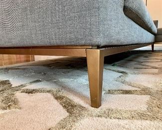 Brushed Brass Tapered Legs