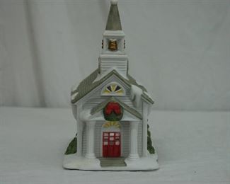 Partylite Ceramic Church
