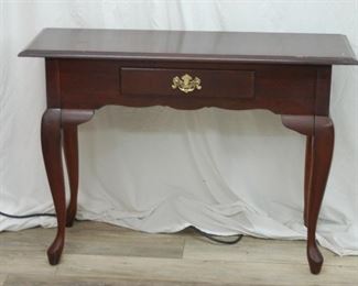 Wood Console Table with Drawer
