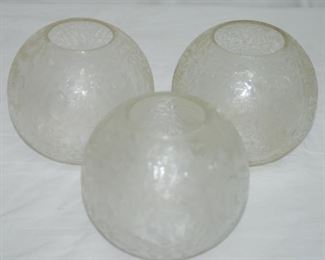 Etched Glass Globes
