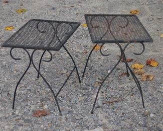 Iron snack tables
