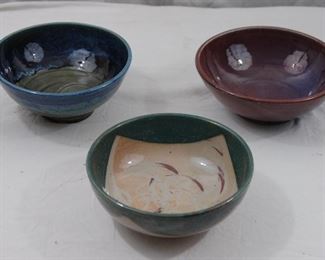Handmade pottery bowls
