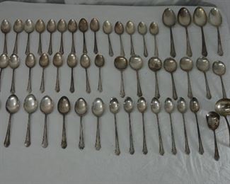 Sterling silver silverware collection
