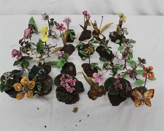 24 Piece Set Handmade Bovano of Cheshire Flowers 6
