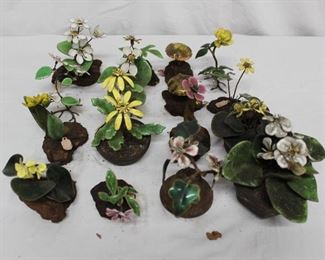16 Piece Set Handmade Bovano of Cheshire Flowers 5

