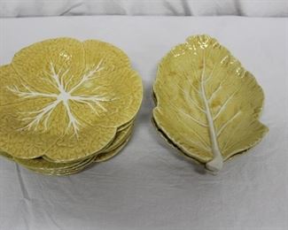8 Piece Yellow Cabbage Leaf Set Dinnerware
