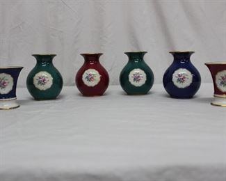 6 Piece Porcelain Vase Set
