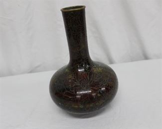 Brown Cloisonné Vase 2
