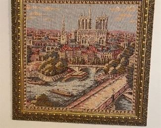 LOT 6688 Tapestry in gold frame 2' width x 2'11" height $275  
