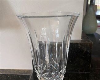LOT 6724 Waterford crystal vase $80 
