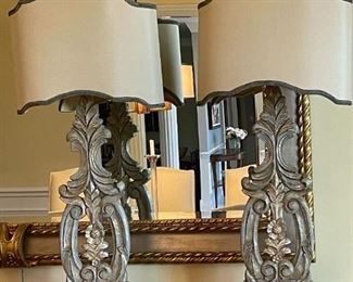 LOT 6730 Set of two buffet lamps $395  
