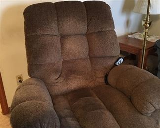 Remote controlled recliner. So comfy!