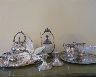 Silver and Silverplate pieces perfect for your holiday decor!