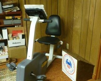 Battery operated exercise bike.