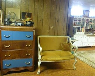 Antique hall bench.  