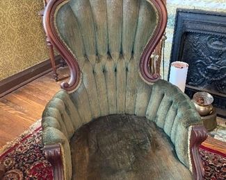 Victorian gentleman's chair