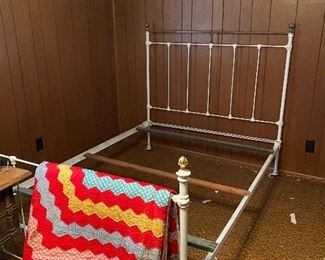 heavy iron bed